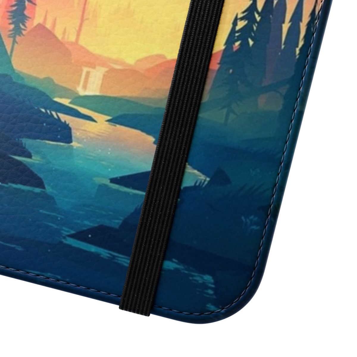 Wilderness-Inspired Nature Phone Case with Scenic Landscape Design - Close Up