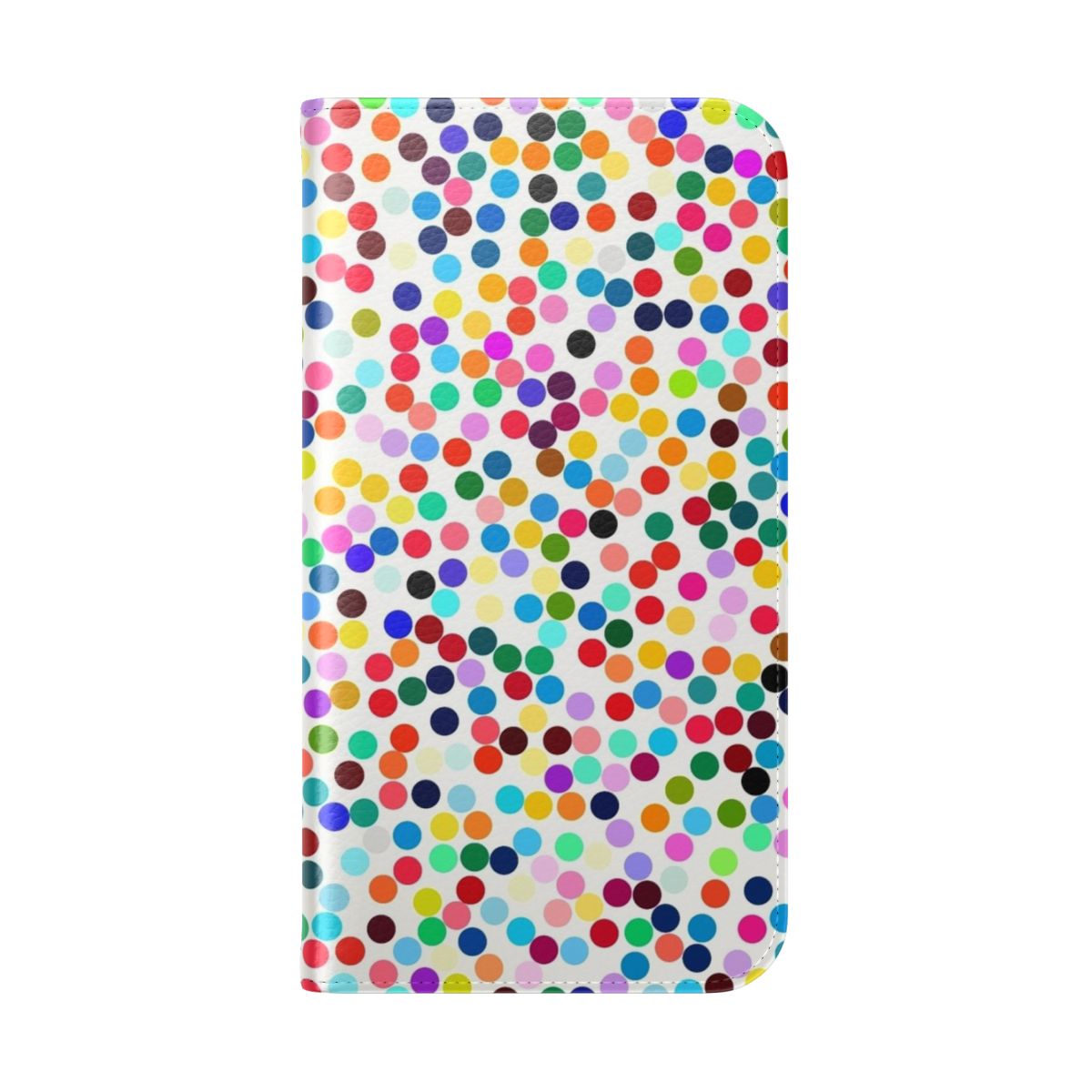 Vibrant polka dot phone case inspired by the artwork of Robert Hirst - Folded Back