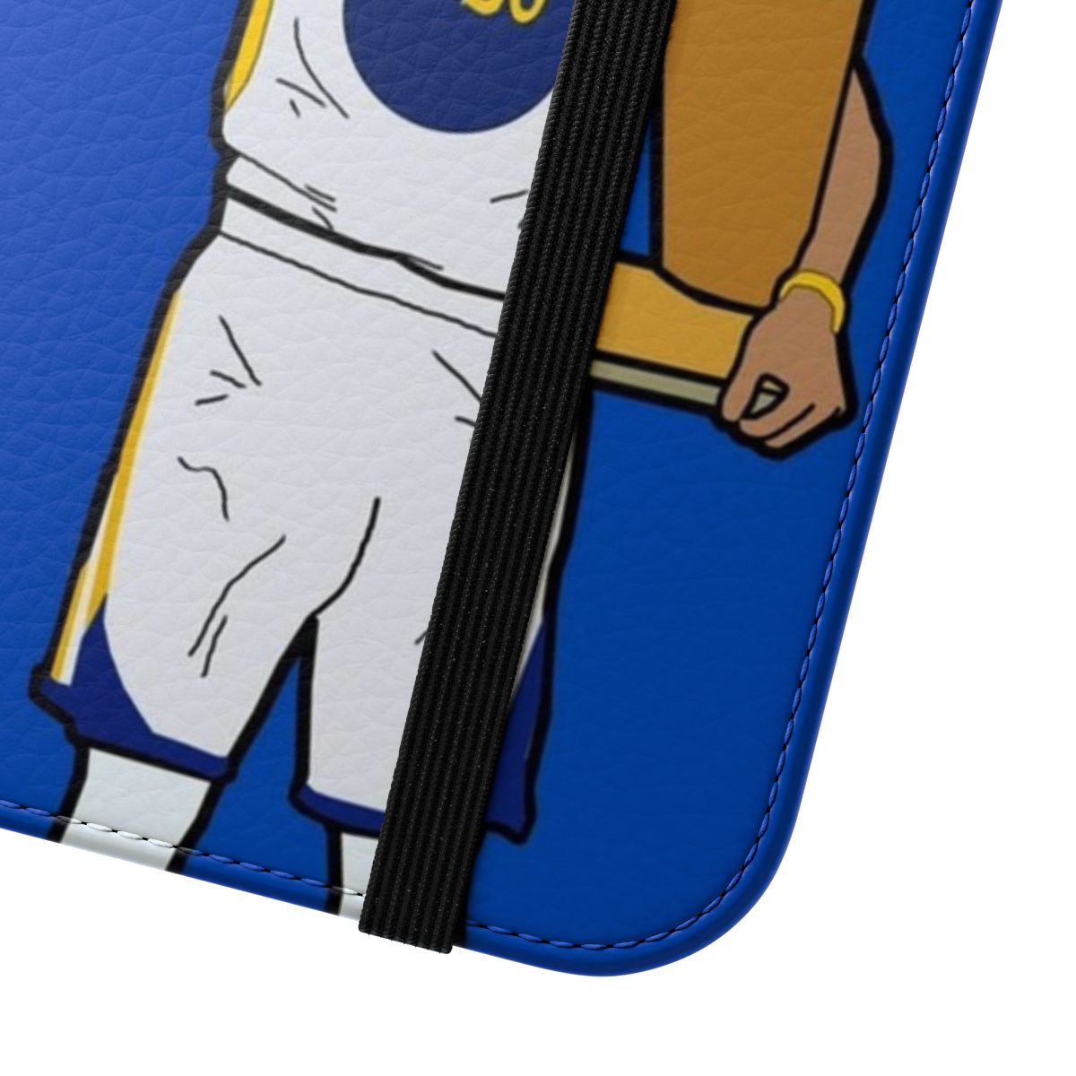 Steph Curry-themed Golden State Warriors flip cover phone case - Close Up