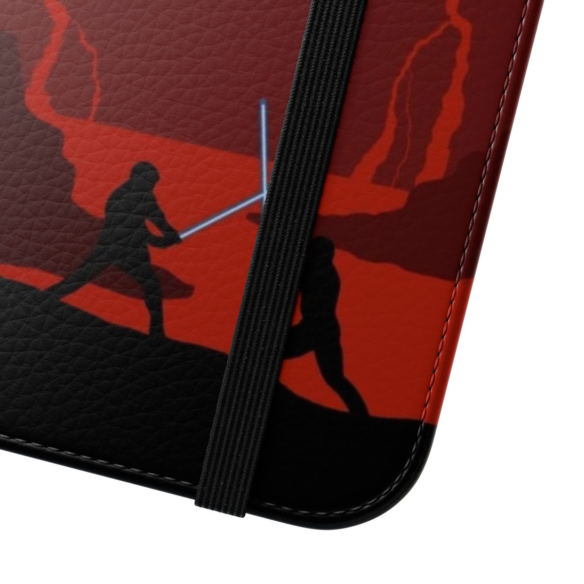 Star Wars Revenge of the Sith flip cover phone case featuring Obi-Wan Kenobi and Anakin Skywalker - Close Up