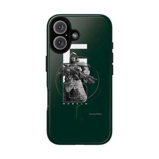 Stylish and protective phone case featuring a futuristic ghost azrael design