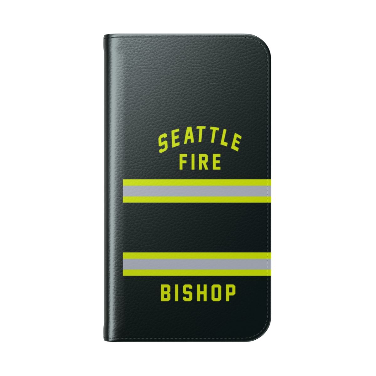 Flip cover phone case featuring a custom design inspired by Maya Bishop, a character from the TV series Station 19. - Folded Back