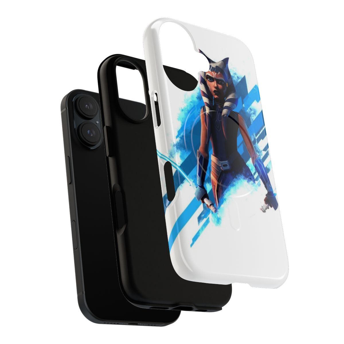 Ahsoka Tano-inspired magnetic tough phone case with Star Wars design - Layers