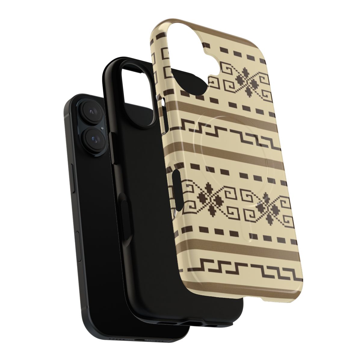 Magnetic tough phone case featuring the iconic cardigan pattern from The Big Lebowski movie - Layers