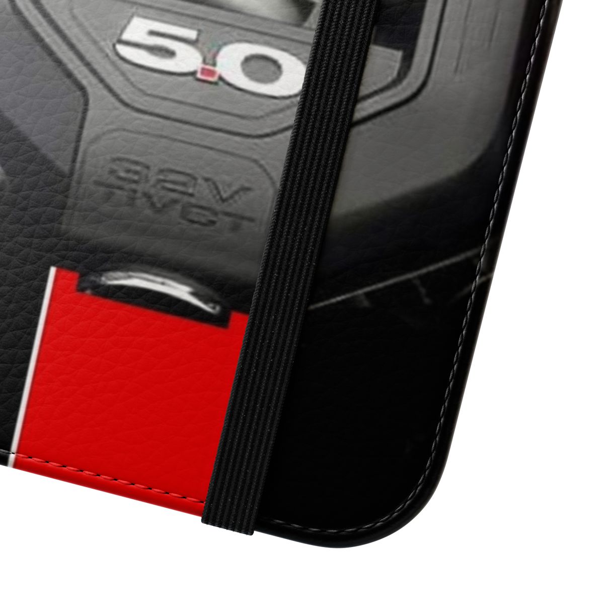 Mustang 5.0 GT themed flip cover phone case for iPhone and Samsung - Close Up