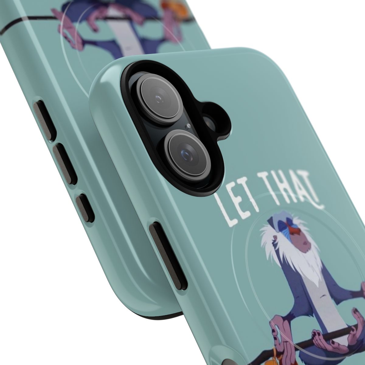 Magnetic tough phone case with inspirational quote design - Detail