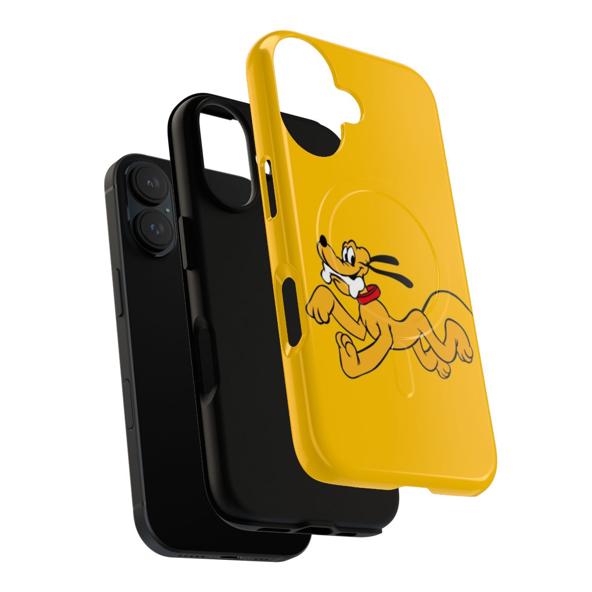 Magnetic tough phone case featuring a cartoon dog character - Layers