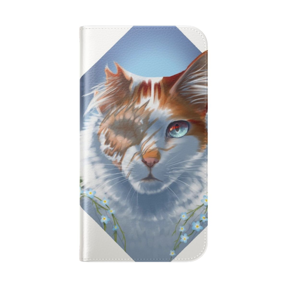 Brightheart Warrior Cats Themed Flip Cover Phone Case - Folded Back