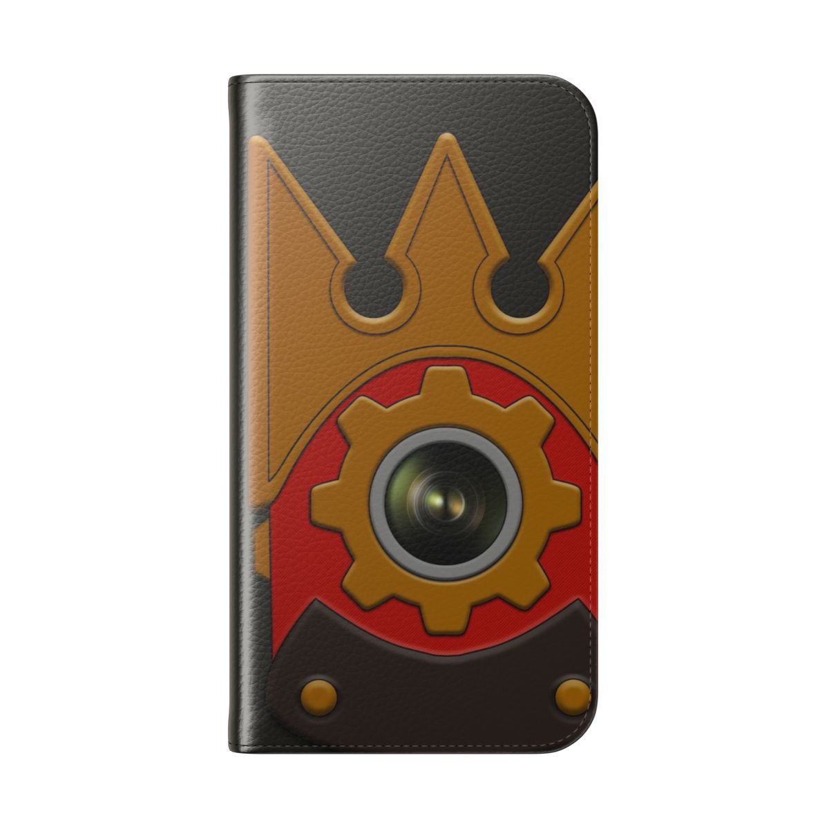 Kingdom Hearts Sora Flip Cover Phone Case with Camera Lens Design - Folded Back