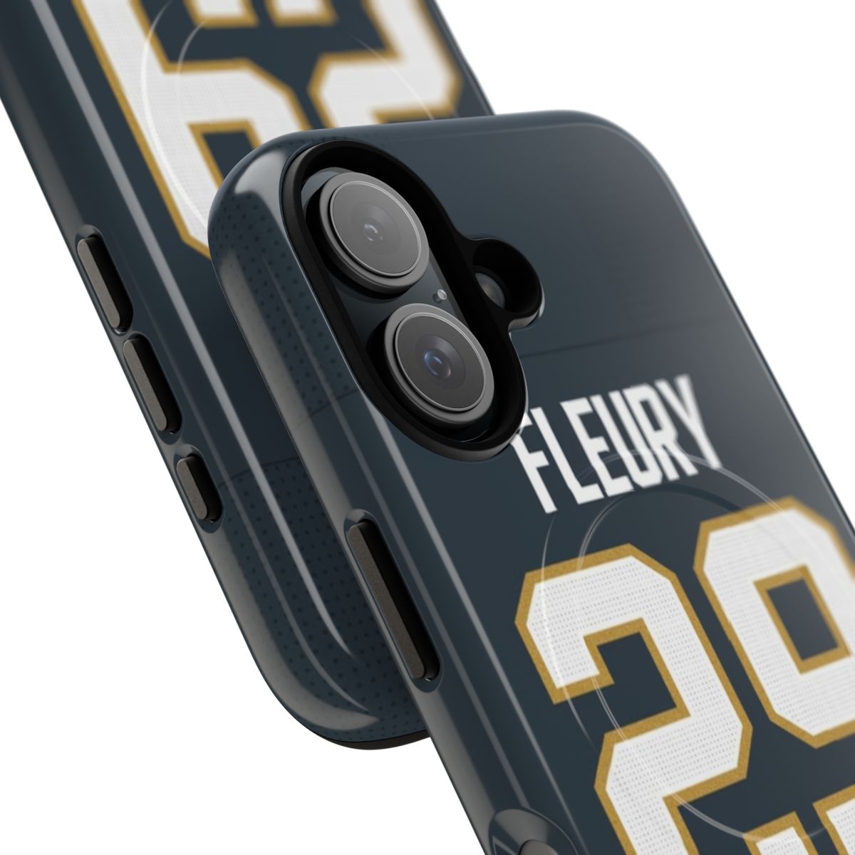 Vegas Golden Knights Magnetic Tough Phone Case with Marc-Andre Fleury Jersey Design - Detail