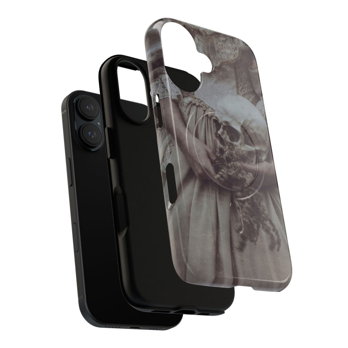 Magnetic Tough Phone Cases with Nature, Pastel Goth, and Skull Designs - Layers