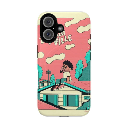 Dreamville Inspired J Cole Cartoon Design Magnetic Tough Phone Case