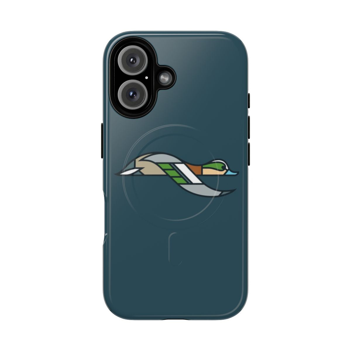 Magnetic tough phone case with beautiful wigeon and waterfowl artwork