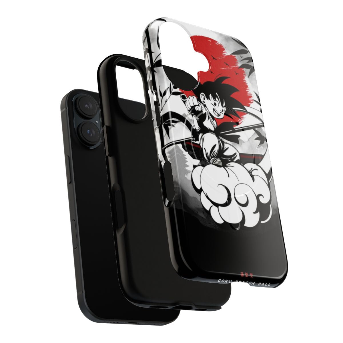 Dragon Ball themed magnetic tough phone case featuring Goku and other popular characters - Layers