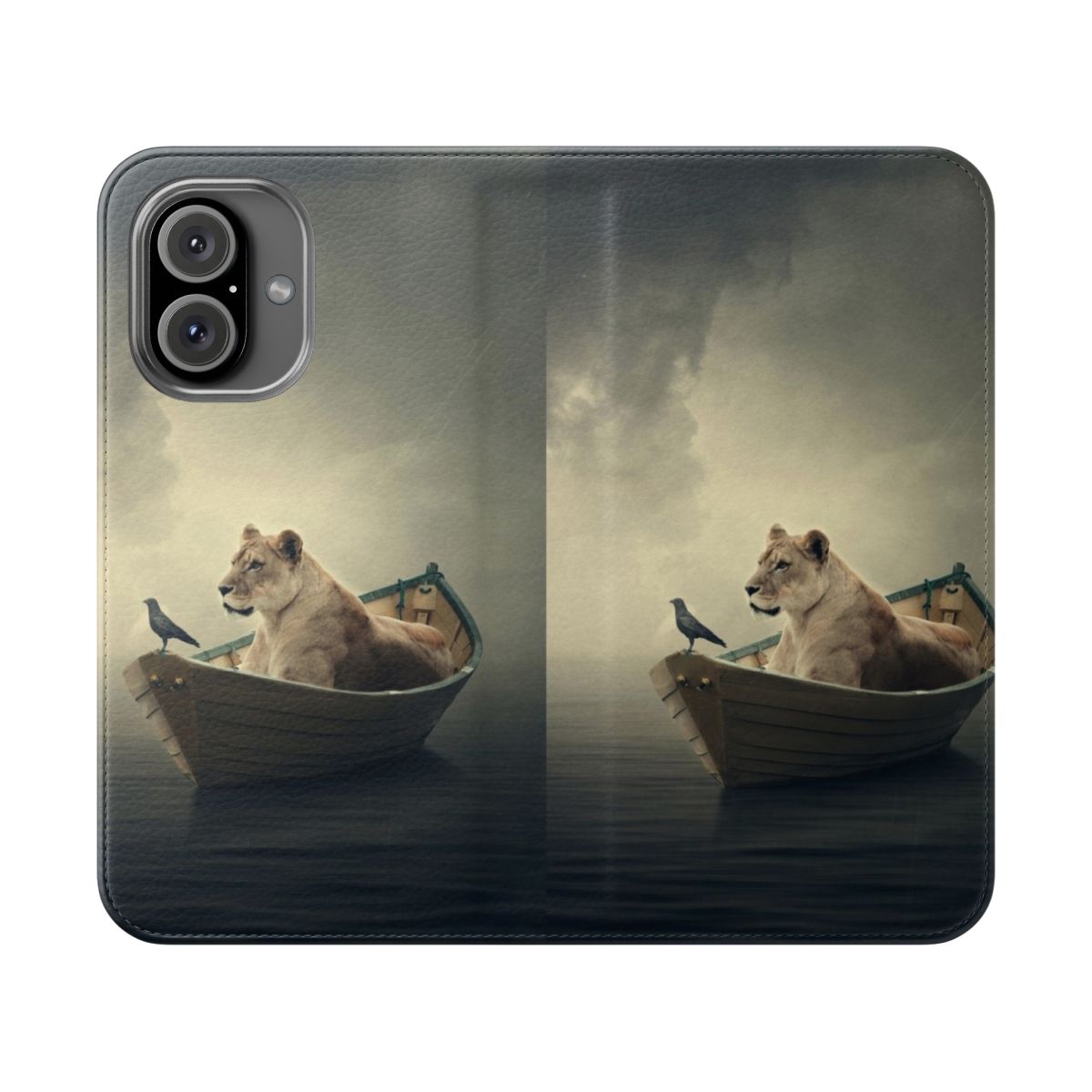 An abstract, dreamy and conceptual phone case cover with nature and ocean elements.