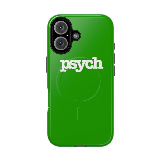 Magnetic phone case featuring the Psych television show logo and pineapple design