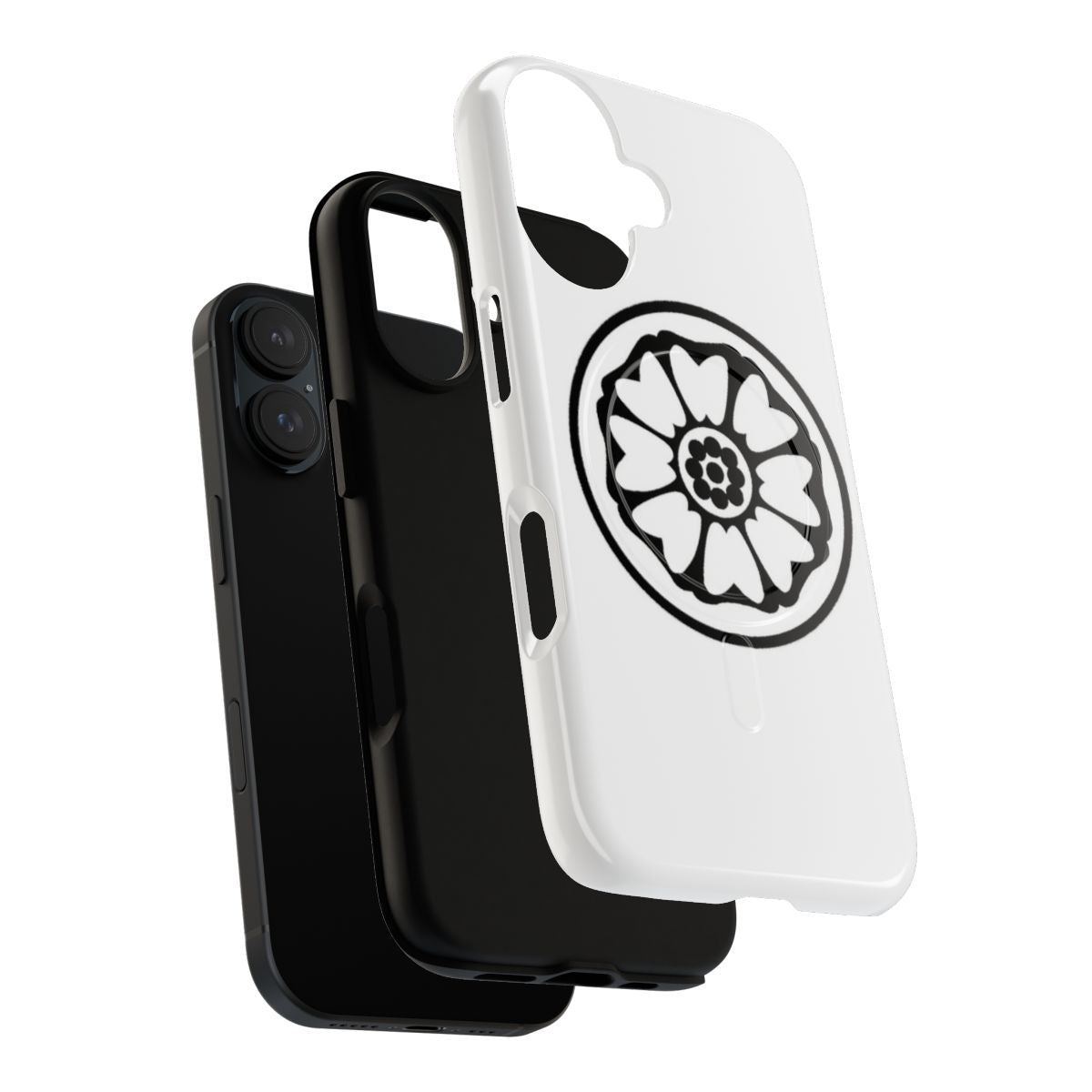 Magnetic tough phone case featuring the iconic White Lotus symbol from the beloved anime series Avatar: The Last Airbender. - Layers