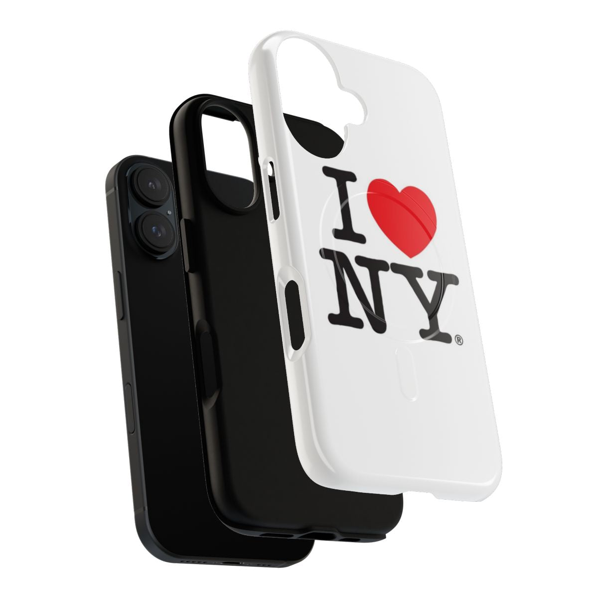 New York City-inspired magnetic tough phone case with classic I Love NY logo - Layers