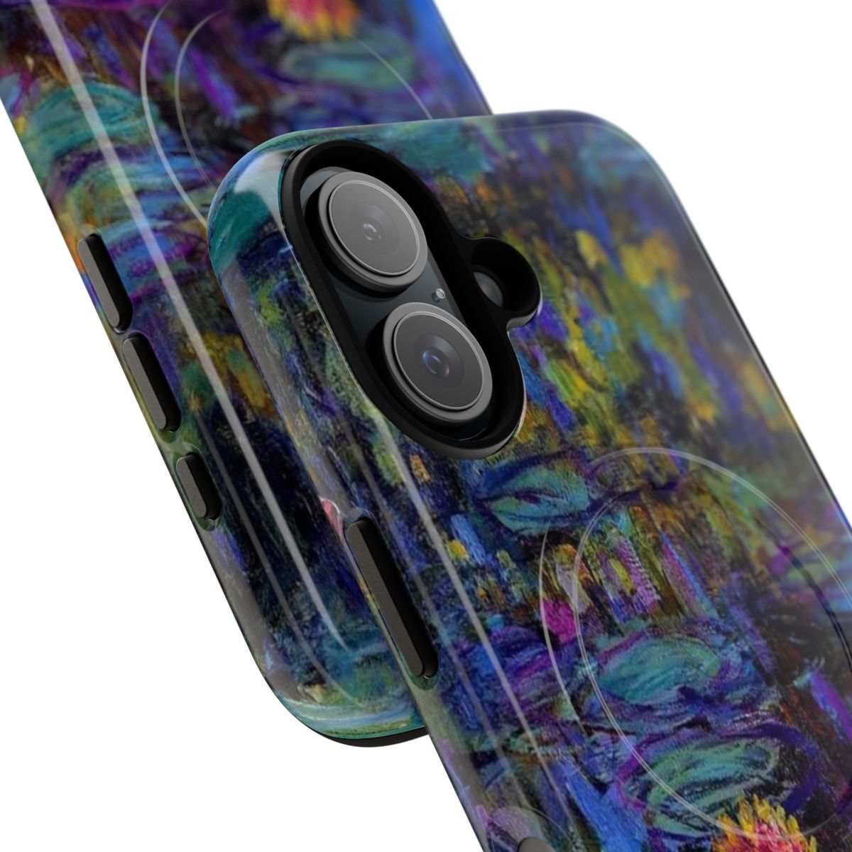 Monet Water Lilies Magnetic Tough Phone Case - Detail