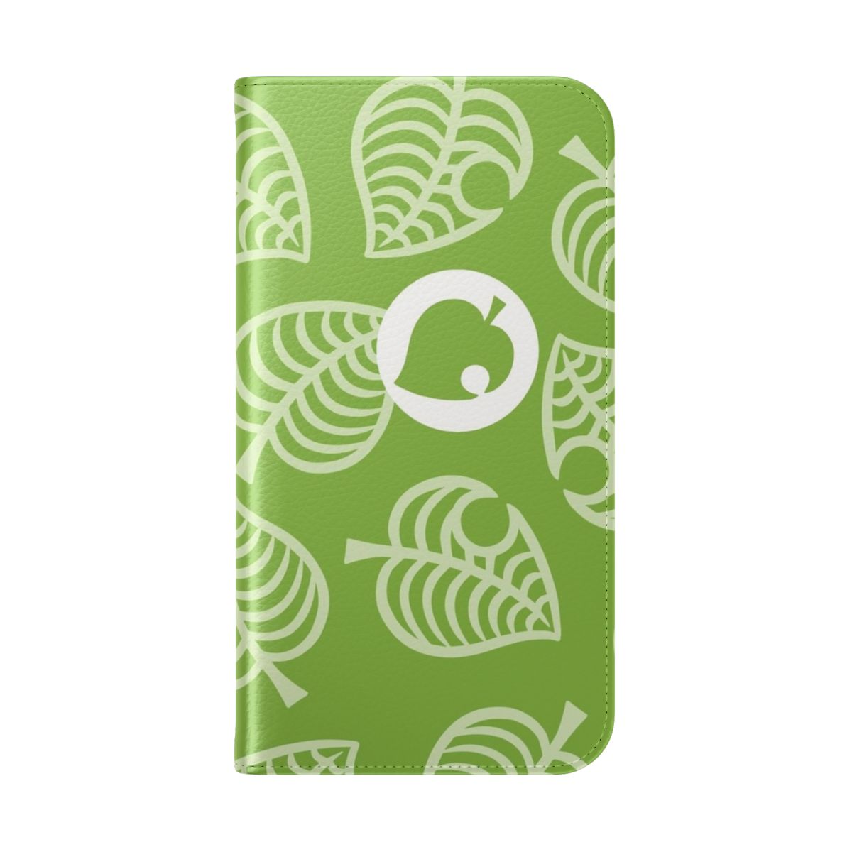 Flip cover phone case with Animal Crossing design - Folded Back