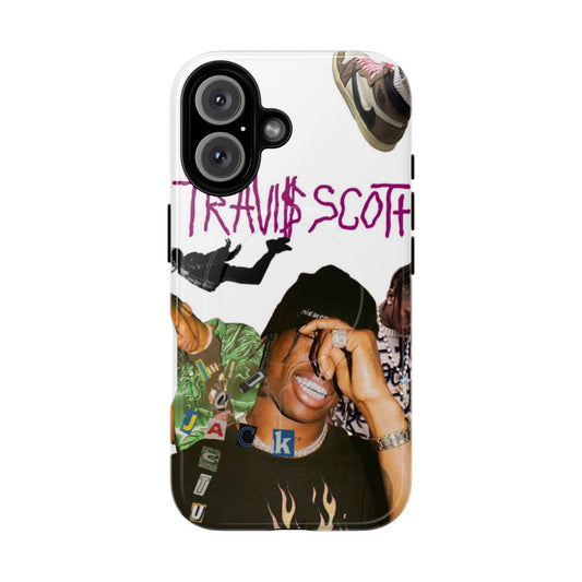 Collage-Inspired Magnetic Tough Phone Case for Travis Scott Fans