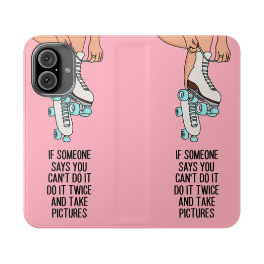 Inspirational phone case with motivational quotes for self-improvement and personal growth