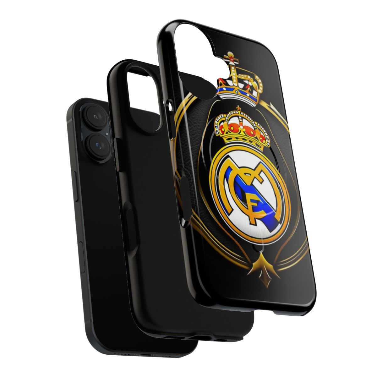 Sleek and durable phone case featuring the Real Madrid logo and colors - Layers