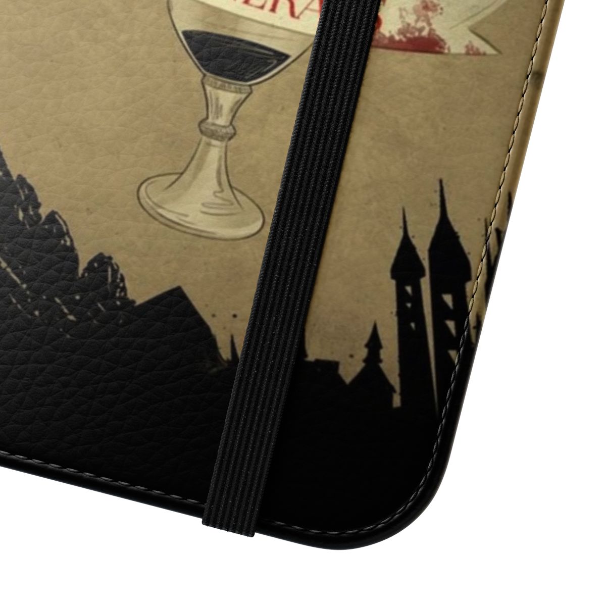 Dregs-Inspired Flip Cover Phone Case featuring characters from the Six of Crows series by Leigh Bardugo - Close Up