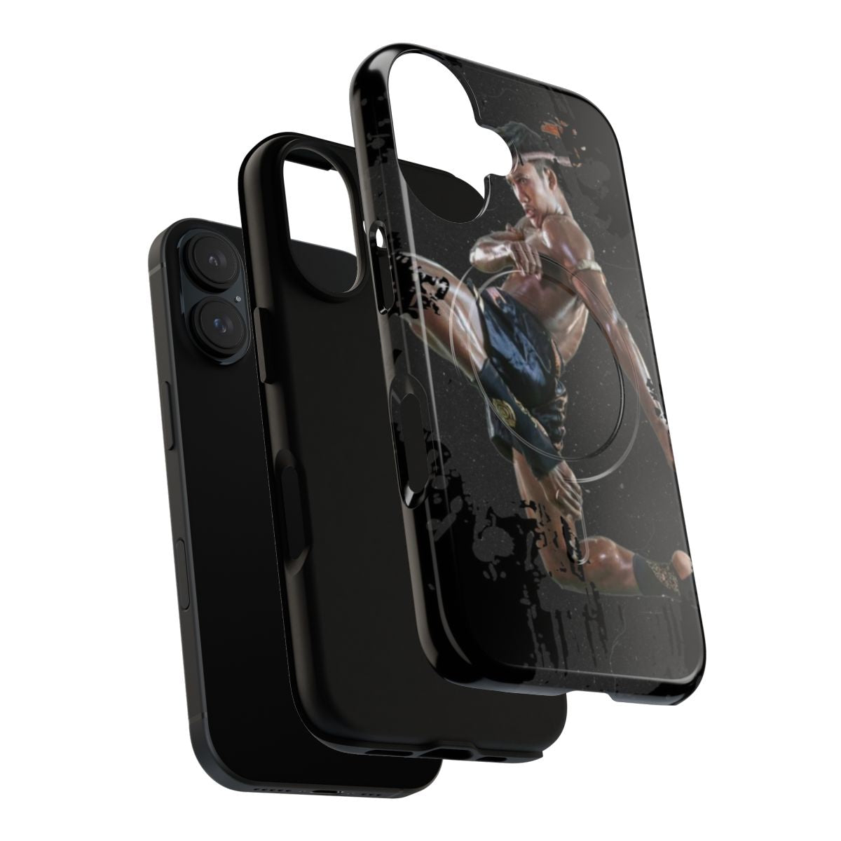 Muay Thai inspired phone case featuring the iconic Thai boxing fighter Buakaw. - Layers