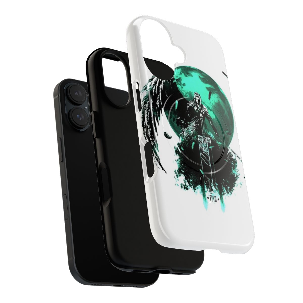 Magnetic phone case with Final Fantasy VII-inspired design - Layers