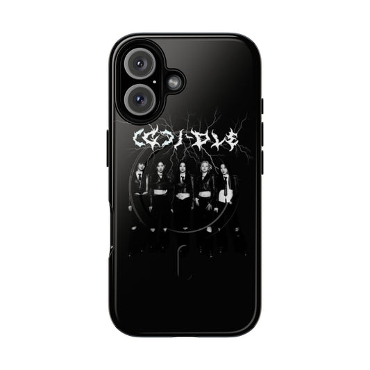 Magnetic protective phone case featuring the K-pop group (G)I-DLE