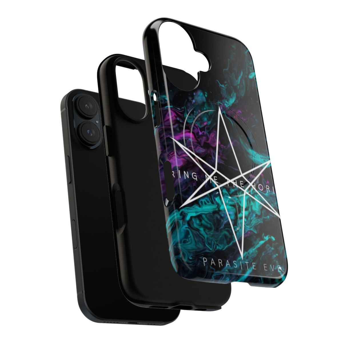 Colorful and magnetic tough phone case with Parasite-inspired design - Layers