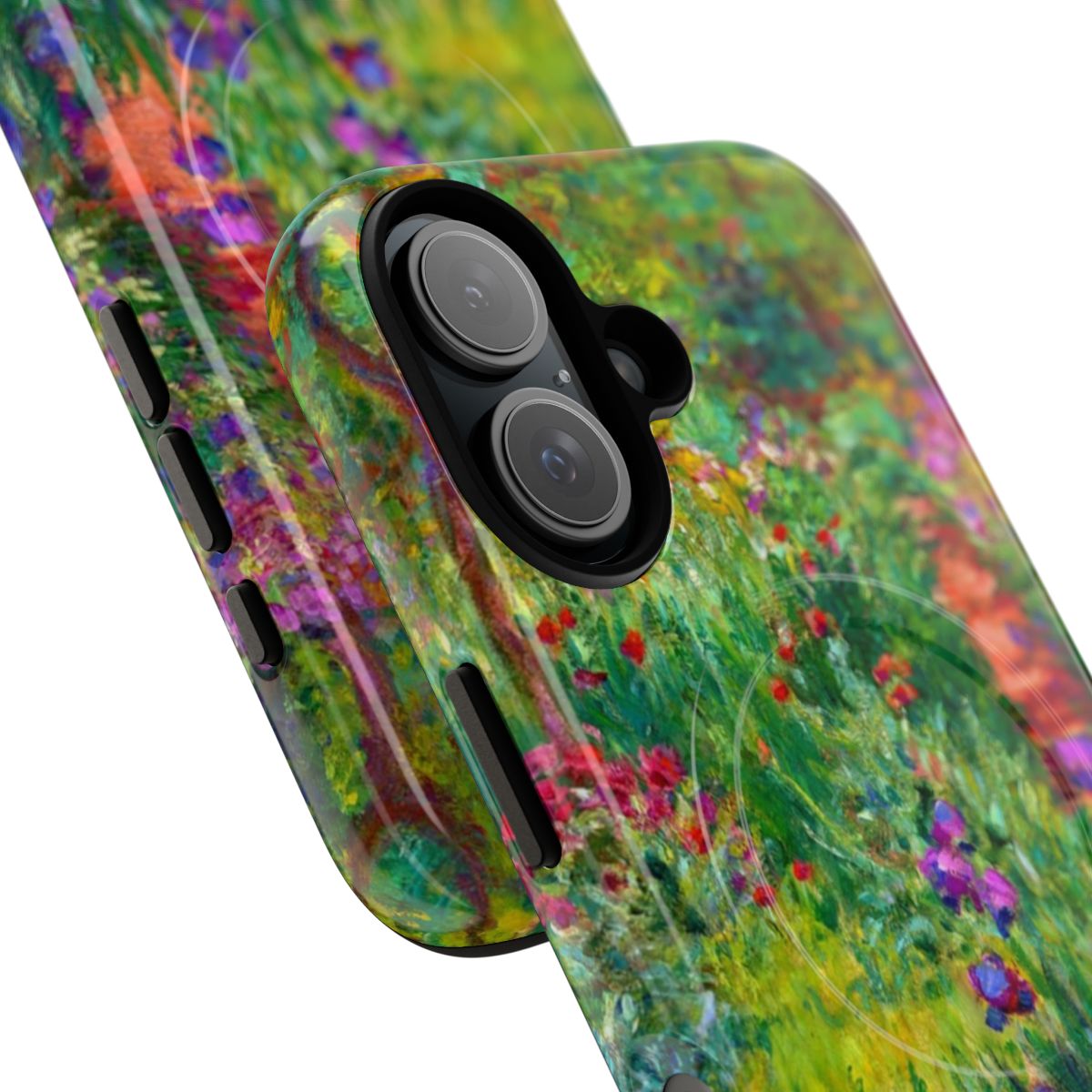 Artistic phone case featuring Claude Monet's painting of water lilies in a French pond - Detail