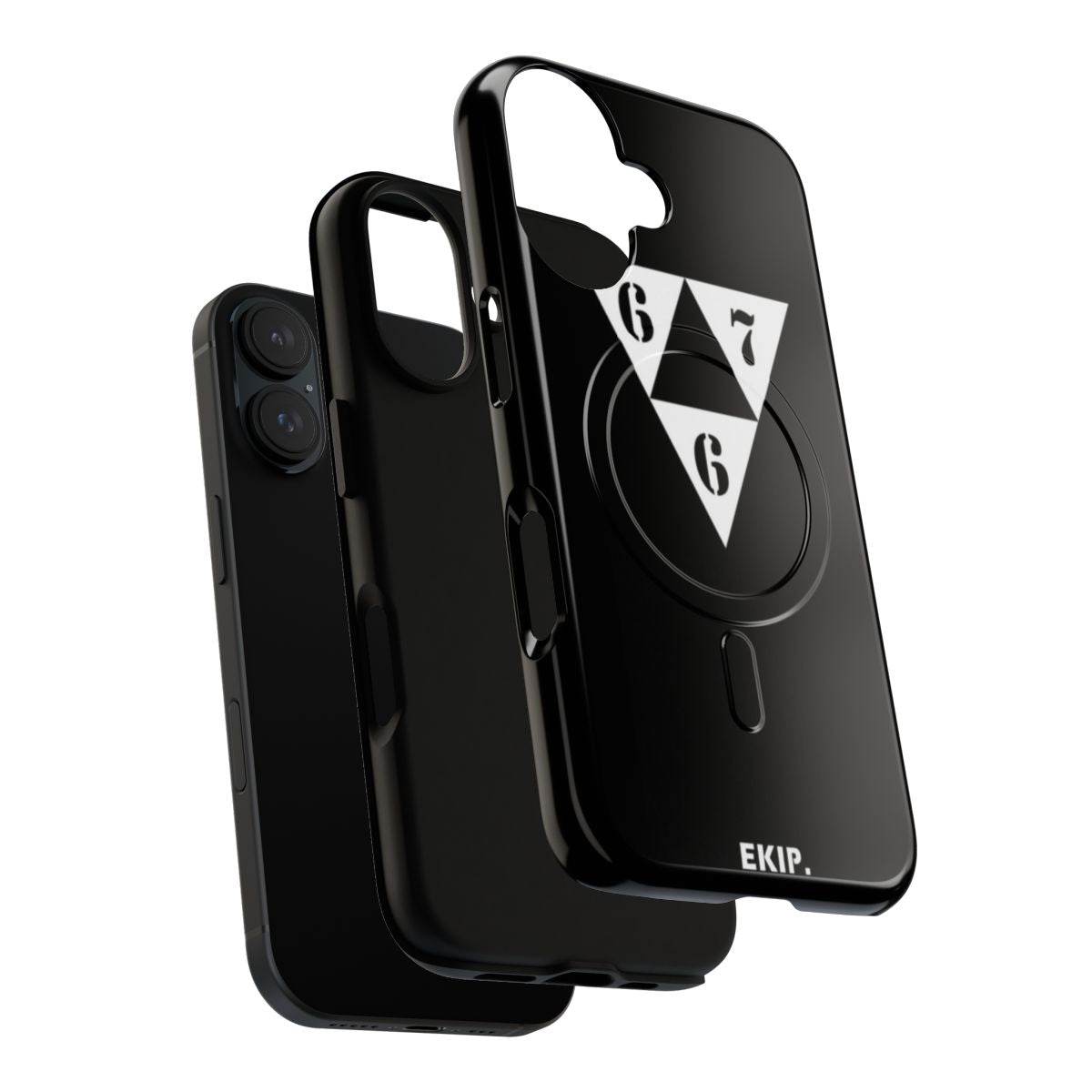 Magnetic tough phone case with 667 Ekip, death eater, and Raz al Ghul designs - Layers