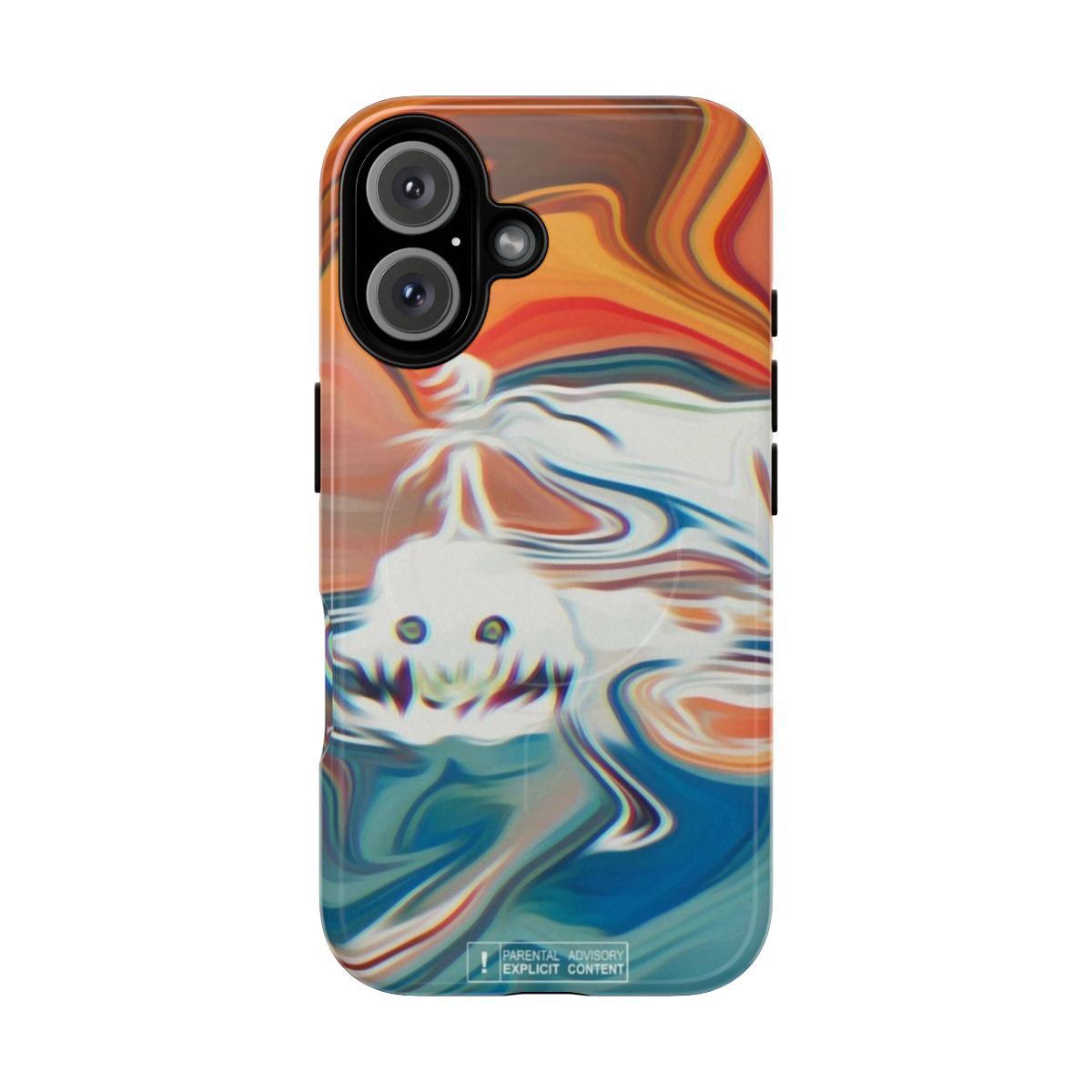 Trippy alternative art phone case featuring Kids See Ghosts album artwork