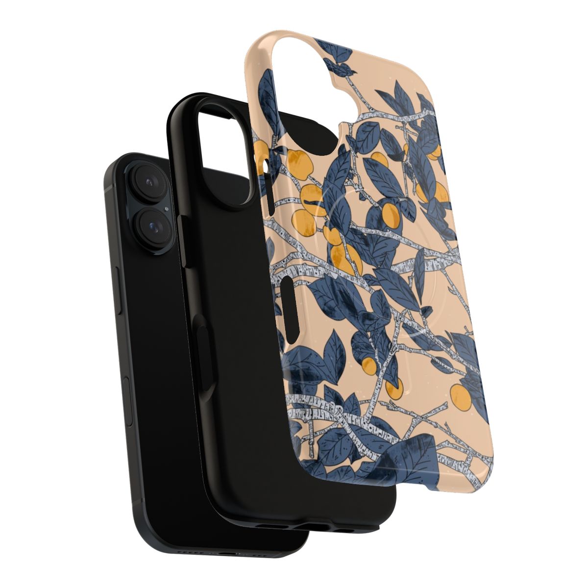 Marrakesh-inspired magnetic tough phone case with vibrant botanical design - Layers