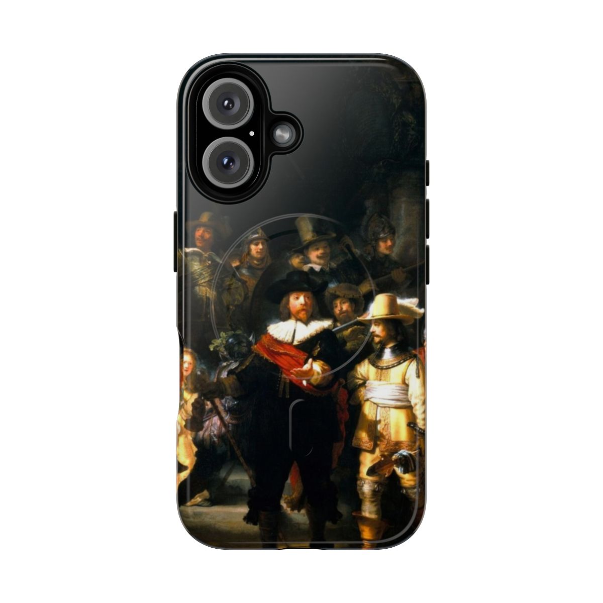 Rembrandt Night Watch painting inspired magnetic tough phone case