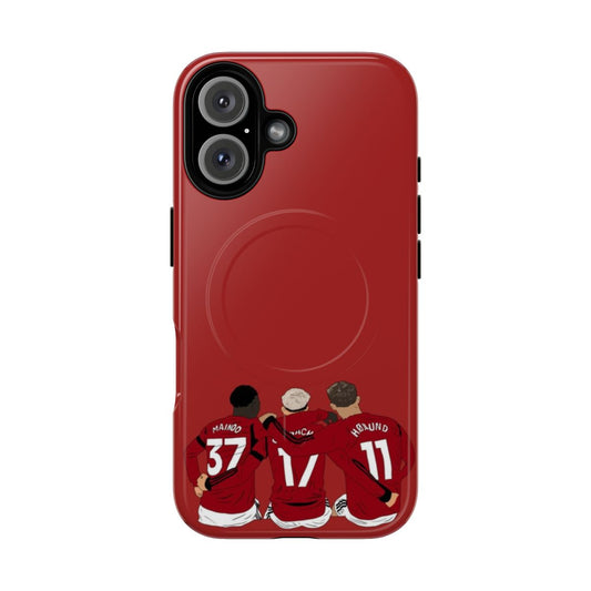 Minimalist Magnetic Tough Phone Cases featuring Manchester United players