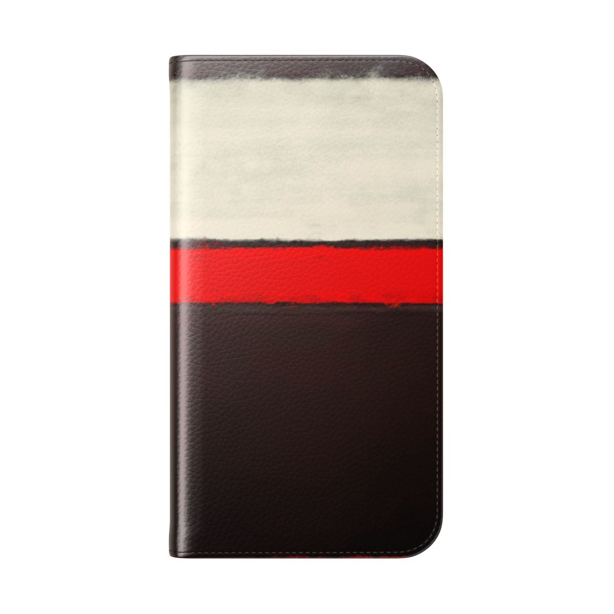 Colorful abstract art with geometric shapes and contrast on a flip phone case - Folded Back