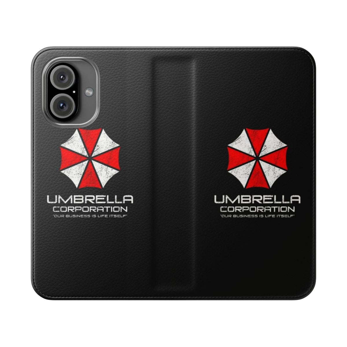 Umbrella Corporation-inspired flip cover phone case for smartphones