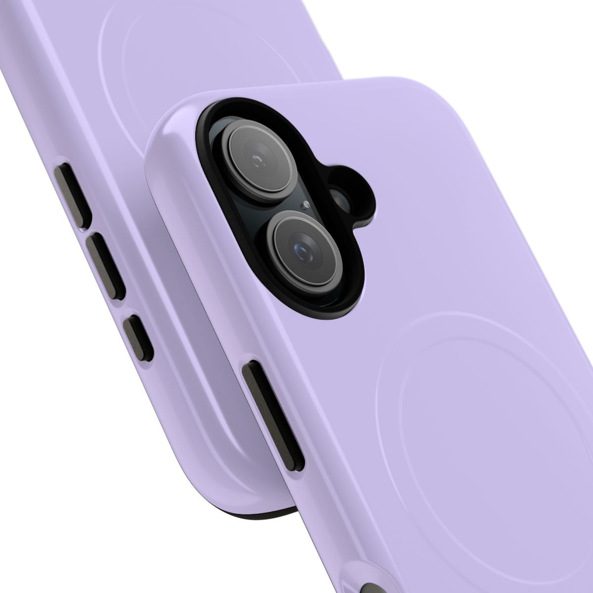 Pale lavender violet magnetic tough phone case - Detail