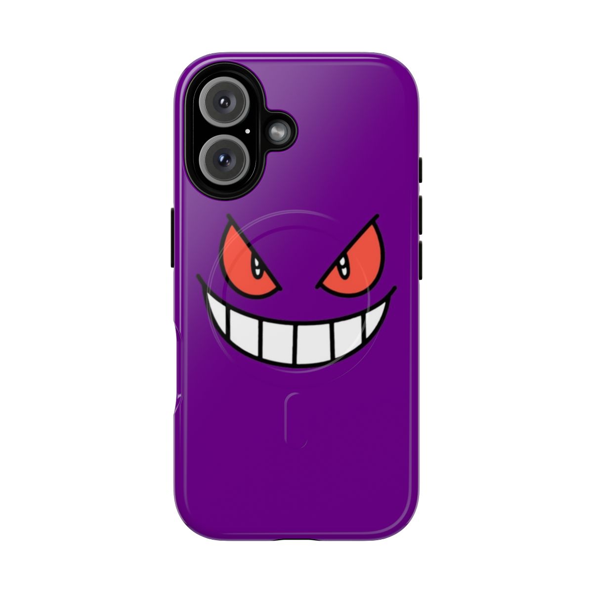 Magnetic phone case with a creepy ghost design