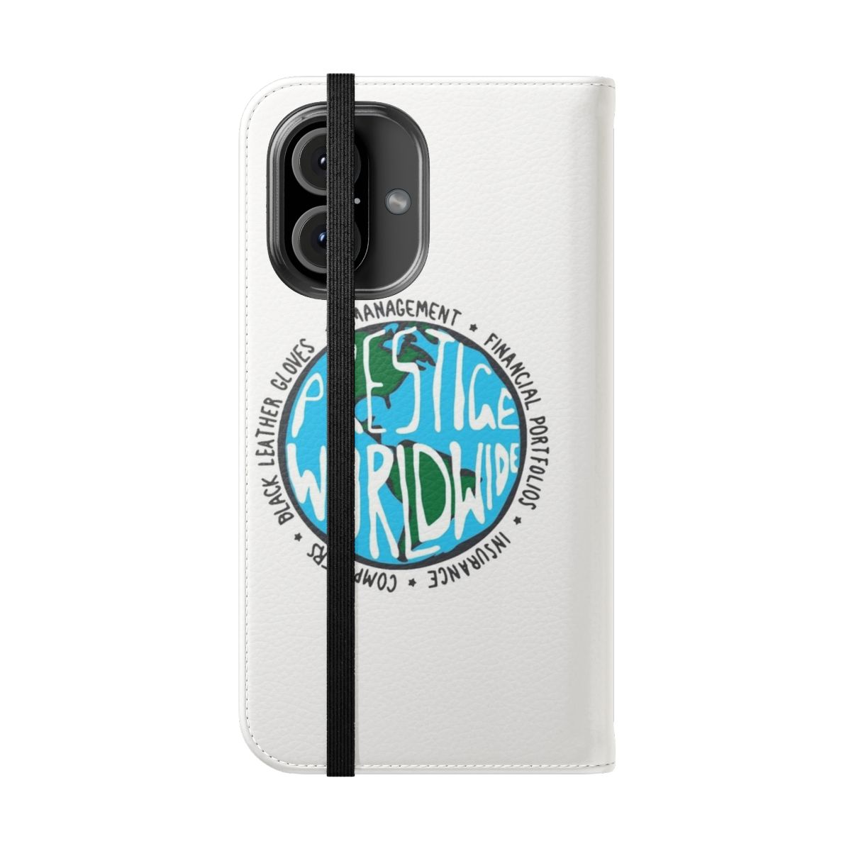 Step Brothers inspired flip phone case with iconic movie graphics - Folded Front