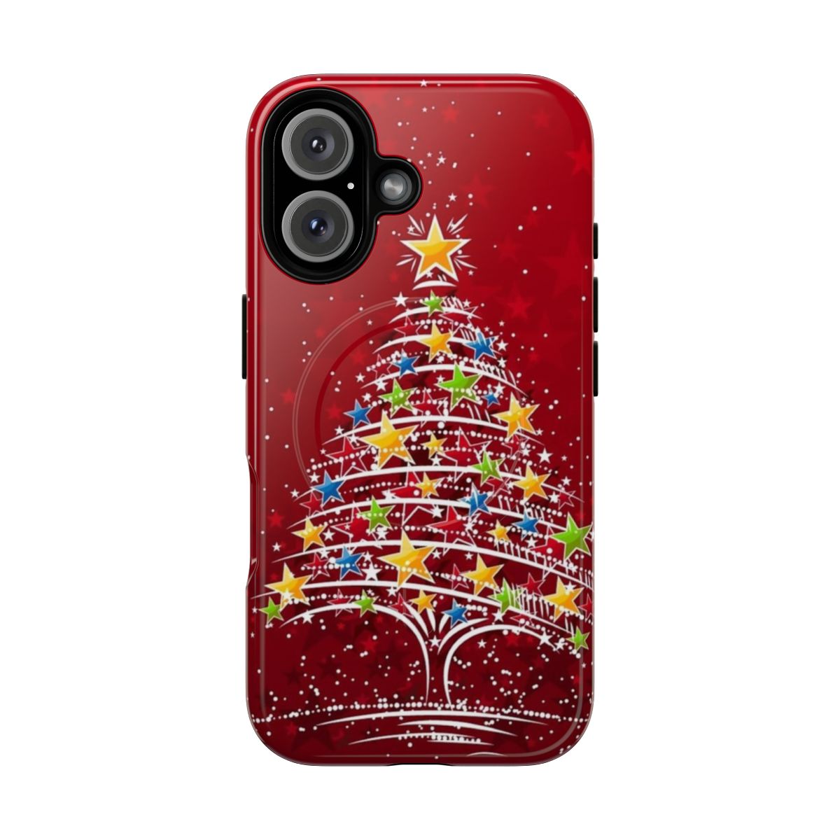 Christmas tree design magnetic tough phone case