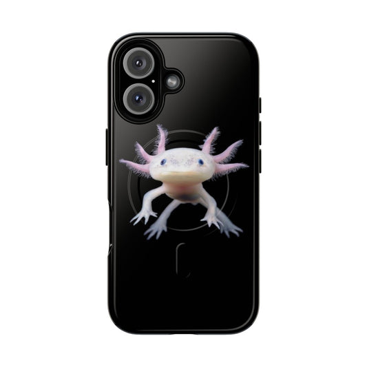 Axolotl-themed magnetic protective phone case