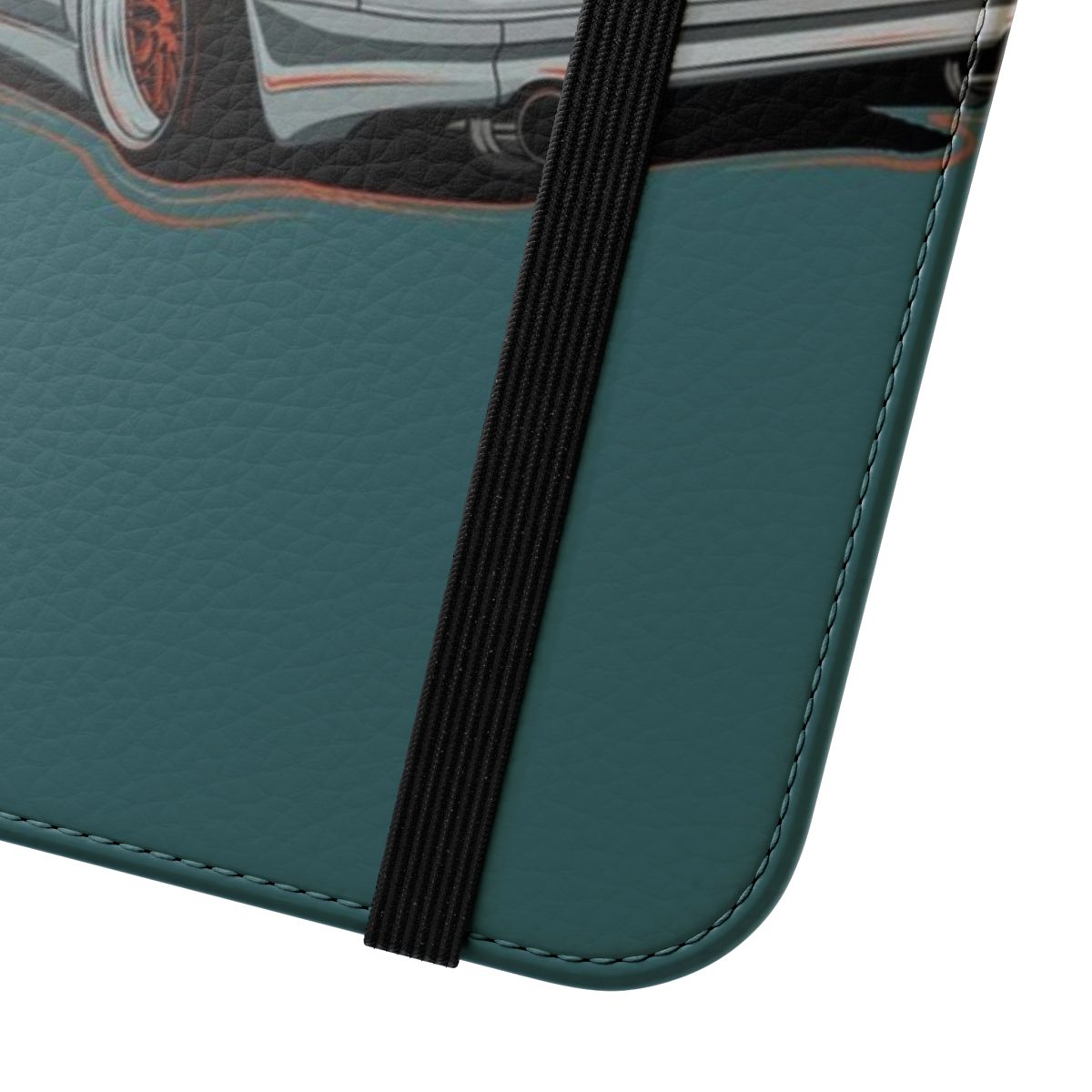 Mazda RX7 FC3S-inspired flip cover phone case with graphic design and vector art - Close Up