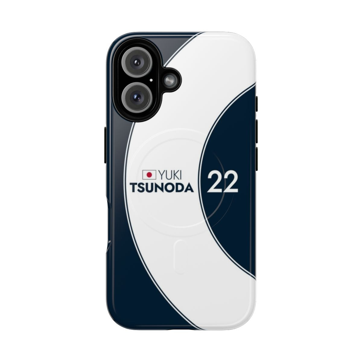 Durable phone case featuring the #22 Yuki Tsunoda design for Formula 1 fans