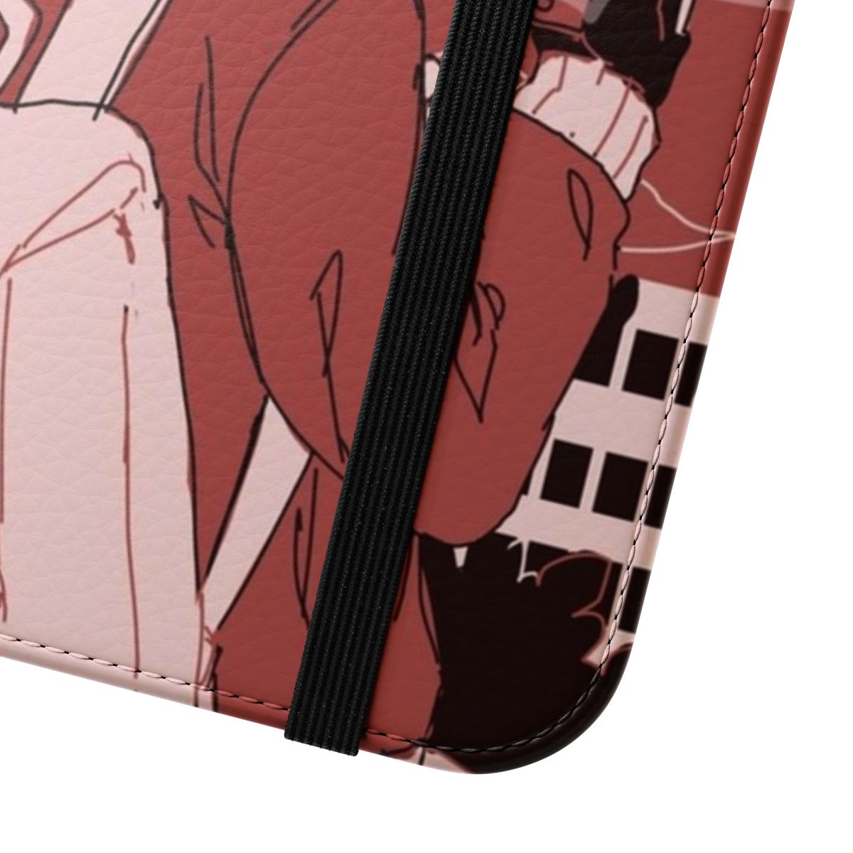 Voltron inspired anime flip cover phone case with Keith Kogane and Klance design - Close Up