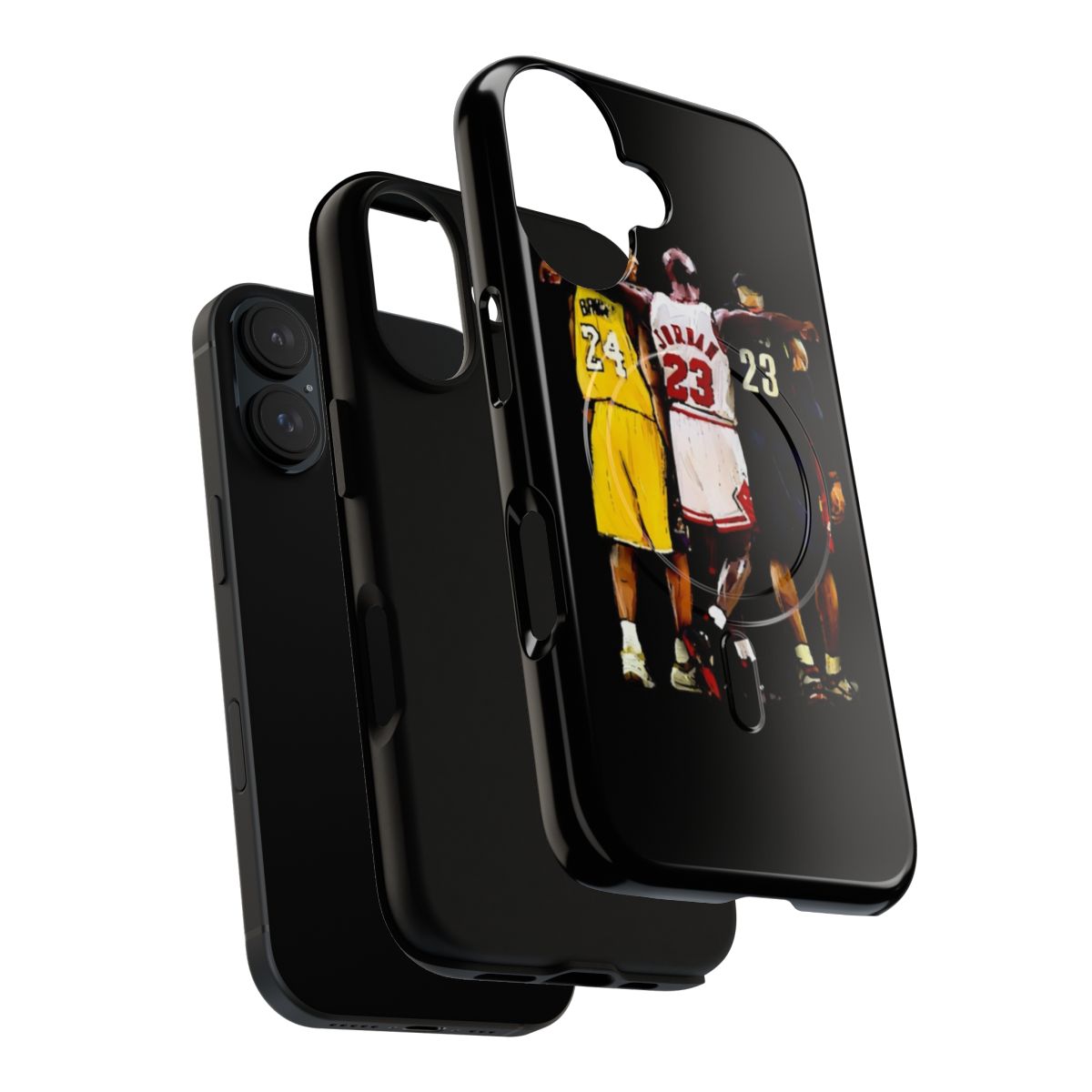 Kobe-inspired magnetic tough phone case with kawaii anime design - Layers