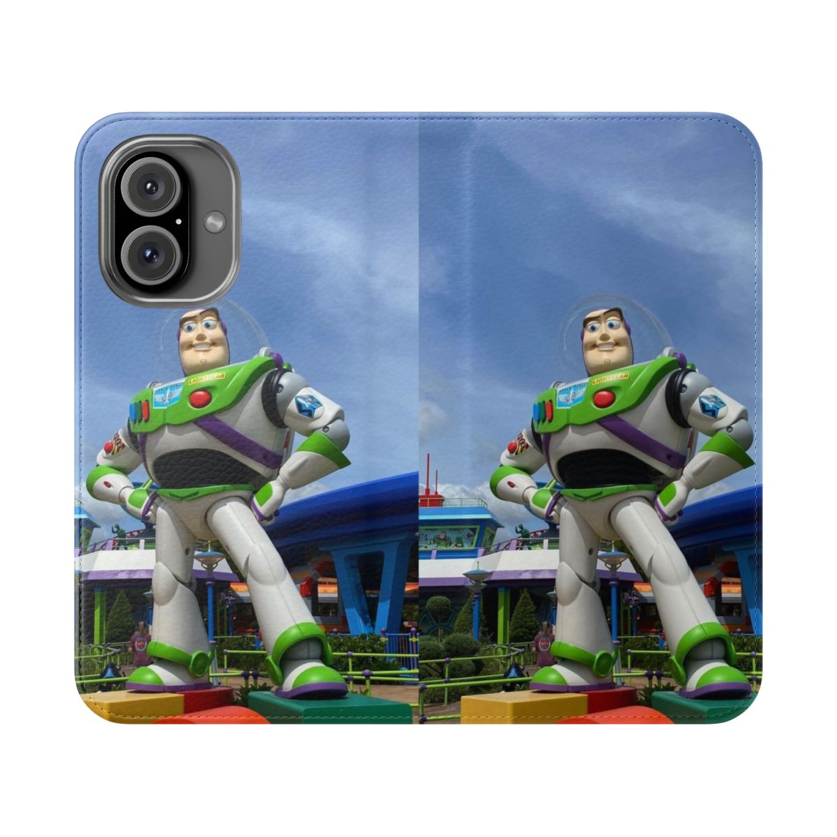 Colorful Buzz Lightyear-themed protective phone case